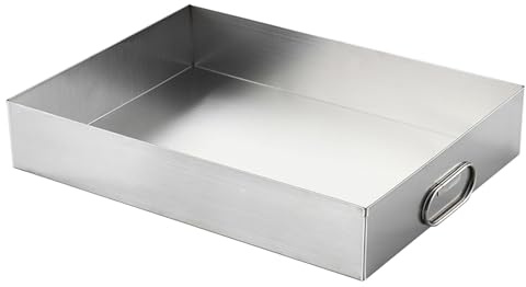 Auffangwanne Waschmaschine, Robuste Abtropfwanne Aus Edelstahl 304, Zum Schutz Des Bodens, Ohne Loch, Schützt Böden Vor Auslaufen Oder Überlaufen(80x60x5cm)
