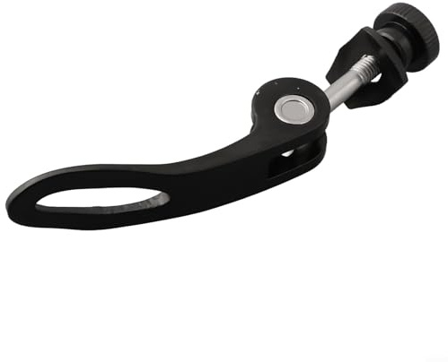 Gdfnmogo M5 Vis de serrage à dégagement rapide pour tige de selle de vélo – 5 mm de diamètre en alliage d'aluminium noir de rechange pour réglage de la hauteur de selle de vélo (M5 x 45 mm)