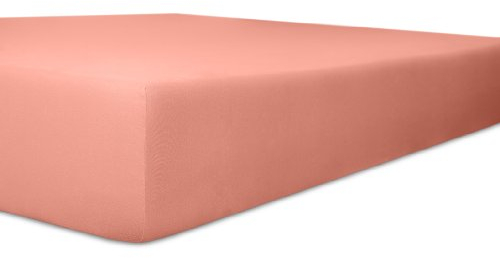 Kneer 2501845 Easy-Stretch Spannbetttuch Qualität 25, Größe 180 x 200-200 x 220 cm, Altrosa