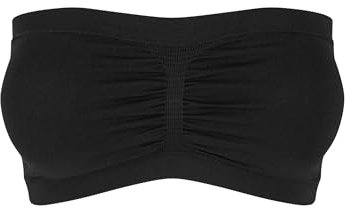 Urban Classics Ladies Pads Bandeau Donna Fascia Nero L 90% Nylon, 10% elasthane Regular