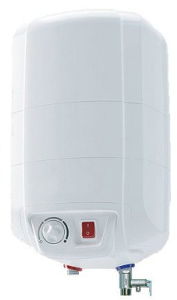 ELDOM Boiler 10 Liter Storage Water Heater, Over-Sink-Model 2 Kw. pressurised. 72325NMP, 2000 W, 230 V, White