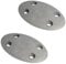 Gedotec Tischplatten-Verbinder Metall zum Anschrauben CONNECT einteilig | 2 Stück - Tischverbinder zum Schrauben | Möbelverbinder mit Bauhöhe: 9 mm | Verbindungsbeschlag flach für Tische & Möbel-Bänke