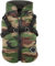 Puppia Hochwertiger Hundemantel für kleine Hunde und mittelgroße Hunde - wasserdicht und mit Fleece gefüttert für angenehme Wärme - Hundemantel mit Geschirr, Camouflage, S