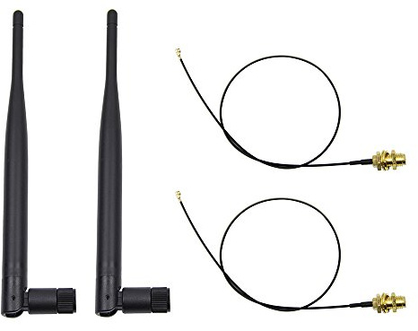 HIGHFINE 2 x 2.4GHz 6dBi Indoor Omni-Directional WiFi Antenna