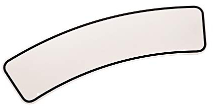 Nummernschild - Vorkriegsnummerschild für Motorrad gebogen für Kotflügel, pulverbeschichtet, mit Randrahmen