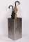 Szagato Regenschirmständer Design Umbrella Open, 23 x 23 cm, Edelstahl mattiert, Marke, Made in Germany (Schirmständer, Schirmhalter, Regenschirmhalter gebürstet)