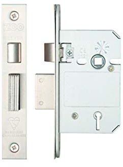 76mm Satin Stainless Steel British Standard 5 Lever Sashlock |ZBSS76SS