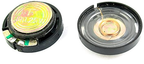 Aexit 2 Pcs 0.25W 8 Ohm 21mm Diameter Plastic Shell Magnet Speaker Loudspeaker Horn for Radio Interphone Electric Toys (da38db7acec80540d208ed4eaf42e923)