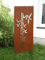 Zen Man Garten Sichtschutz aus Metall Rost Gartenzaun Gartendeko edelrost Sichtschutzwand 031663-2 125 * 50 * 2CM