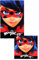 Theonoi 2 Teile - Kinder Handtuch Set – wählbar: Paw Patrol Frozen Ladybug Thomas Spiderman – 100% Baumwolle - Handtuch/Gesichtstuch und Waschlappen (Ladybug)