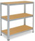 shelfplaza® 100x100x40cm HOME Schwerlastregal verzinkt/Metallregal mit 3 Böden/Kellerregal Metall, Garagenregal, Werkstattregal oder Regal Lagerregal/Steckregal Metall mit 175kg Tragkraft