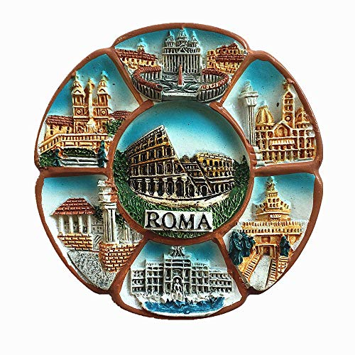 MUYU Magnet 7 Attraktionen Rom, Italien, Kühlschrankmagnet, Souvenir, Haus und Küche, Dekoration, Magnetetikett, Rom, Kollektion von Kühlschrankmagneten