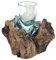 SAWA-ART Spezial Schnapsglas - Shot-Glas Likörglas auf Wurzelholz Trinkglas Pinnchen Dekoglas Designer-Glas Unikat originelle Geschenkidee für Mann, Geburtstag oder Jubiläum