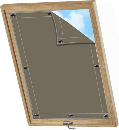 Store Exterieur Enrouleur 120x210cm avec ventouses Store Californien Tissu Occultant Au MèTre pour puits de lumière