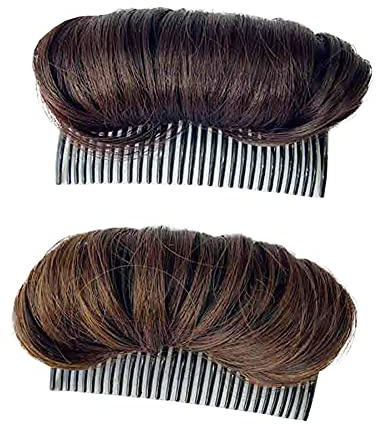 JIHUOO 2 Stück Haar Bump It Up Volumen Basis Haarkissen Bump Up Kamm Pad Zubehör für Frauen Mädchen