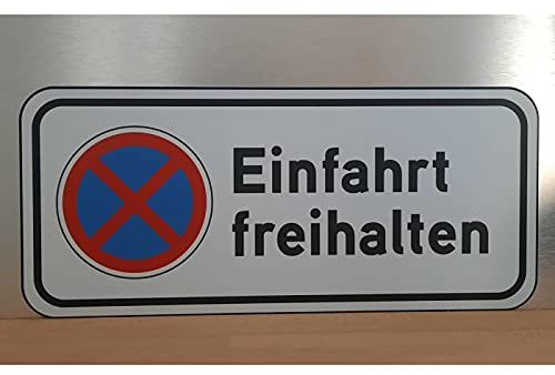 Schön und Wieder Hinweisschilder | Einfahrtschilder | Warnschilder | Verschiedene Designs | Aus ALU-Verbund Einfahrt freihalten