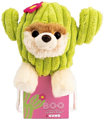 GUND The World’s Cutest Dog Boo Itty Bitty Boo #62 Cactus Plush Stuffed Animal Dog, 5”
