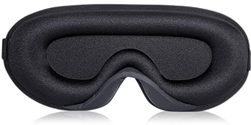 TANSHINE Schlafmaske, schwarze Augenmasken zum Schlafen, lichtblockierende Verdunkelung, 3D-Augenmaske, schläfrige Schlafmaske für Männer, Wowen, Nachtmaske, Augenbinde für Reisen, Nickerchen