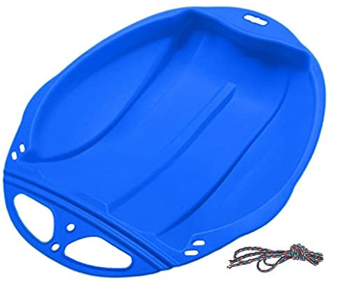 Amagogo Luge de Neige Durable Heavy Duty Enfants Adultes Luge Luge Luge Hiver Snowboard Sable Glissant Ski Board, Bleu