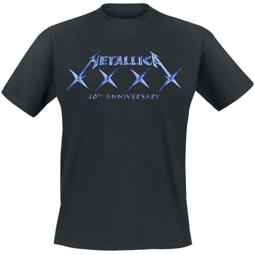Metallica 40 XXXX Männer T-Shirt schwarz Band-Merch, Bands