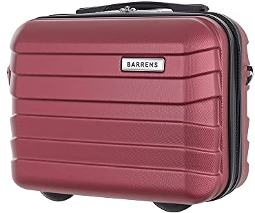 BARRENS Kosmetiktasche | Reiseetui mit Griff | Handgepäck | Zur Befestigung am Koffer oder zum Tragen über der Schulter | ABS-Material | 31x35x18 cm | 17l | Burgund