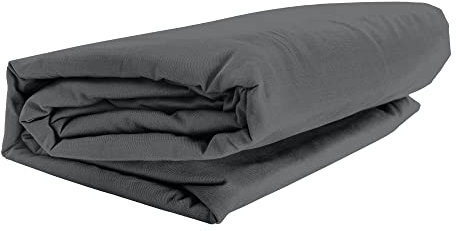 GMD Living Mr. Sandman Spannbettlaken ELASTAN Classic, Farbe:226-schiefer, Größe:180-200 x 200-220 cm