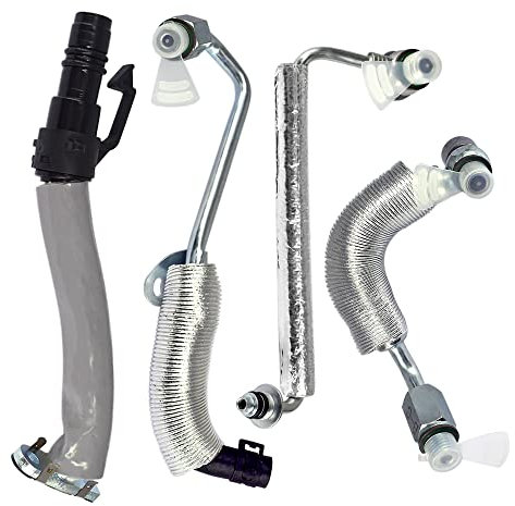 Turbo Ölrücklaufabfluss und Ölzufuhrrohr 55587854 55592600 passend für Buick Encore 2013–2019 Chevy Cruze Sonic Trax 1,4 l L4