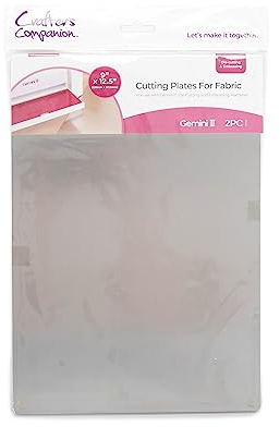 Crafter's Companion Gemini II Replacement Accessories-9 x 12.5 Pack of 2 [GEMII-Acc-FABP], Cutting Plate for Fabric, 9x12