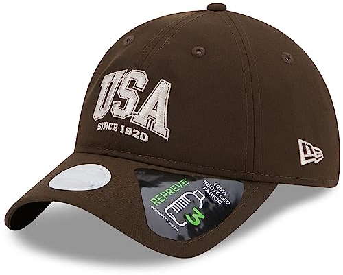 New Era 9Twenty Damen Cap - USA 1920 Walnut braun
