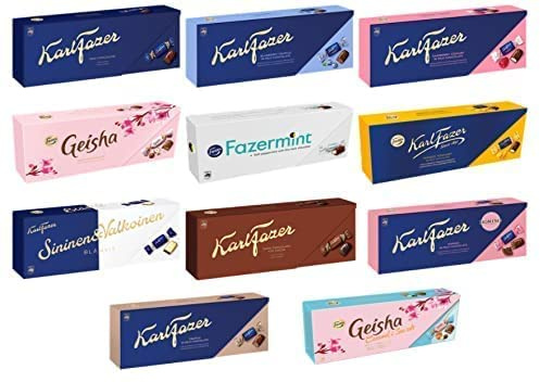 Karl Fazer Chocolate 270g Pack of 6 - Pick Any 6 box from many flavors