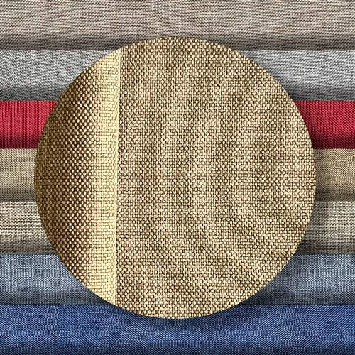Polsterstoff 2x1,40 M. Polsterstoff Möbelstoff Meterware. Stoff für Sofa, Sessel, Kissen. Reißfest und Widerstandsfähig. Canvas Fabric Decorative (Dunkelbeige Farbe)