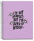 Miquelrius - Notebook A5 (148 x 210 mm), kariert 5 mm, 120 Blatt 70 g/m², Kartoneinband, 4 farbige Streifen, Spirale, Kollektion Happy Daisies, Malve
