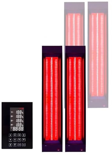 B-Ware 2x Infrarotstrahler InfraROTmed 500W + 2x 750W + Steuerung, Deckenstrahler, Tiefenwärme Vollspektrumstrahler für Sauna und Infrarotkabine, zum Nachrüsten oder Selberbauen