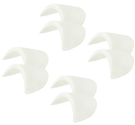 PATIKIL 4 Paar Schulterpolster, Kostüm Schulterpolster Kleine atmungsaktive Schwammpolster Dick überzogen für Damenbekleidung Herrenblazer Anzugmantel Nähen, Weiß