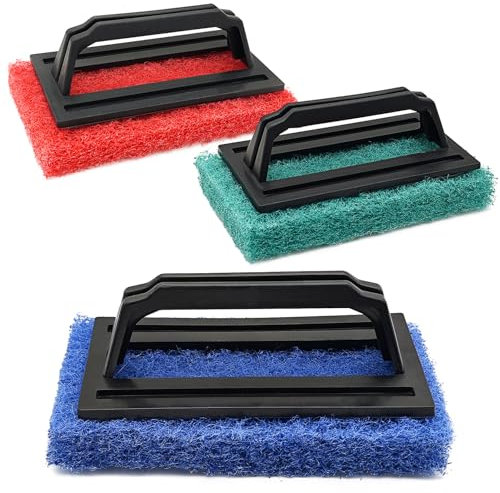 Siebdruck-Scheuerpads, Siebdruck-Tintenscheuerbürste mit Griff, Siebdruck-Zubehör für Rückgewinnung von Netzrahmen, Siebdruck-Tintenentferner, 3 Stück