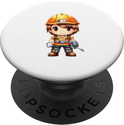 Bauarbeiter Bauunternehmer Architekt Arbeiter Bau PopSockets mit austauschbarem PopGrip