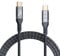 Thunderbolt 4 6.6ft USB C Cable - 40Gbps Data Transfer, Single 8K/Dual 4K Video, Compatible With Thunderbolt 4/3 Monitor, Hub, Docking Stations - Black