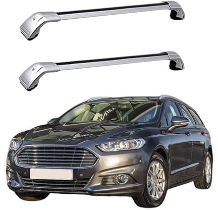 JUNYEW (1 Paar) Dachgepäckträger Dachträger für Ford Mondeo Wagon 2007 2008 2009 2010 2011 2012 2013 2014 2015 -Aluminium,O