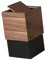 SiaBiced Poubelle En Bois Couvercle Poubelle Moderne Japonais Carré En Bois Balançoire Haut Poubelle Amovible avec Couvercle Pivotant Poubelle, marron foncé