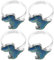 LALADEFIEE 4 Stück Ring Dinosaurier Für Kleinkinder Kind Klingelt Kinder Klingeln Mädchen Klingelt Dinosaurier-schmuck Legierung Blue