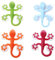 Wscwl Crochet de serviette d'aspiration | Crochet Gecko puissant à quatre ventouses,Crochets à ventouse, cintre Gecko pour accrocher des clés, des serviettes, des chapeaux, des ceintures, des bijoux,