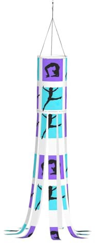 Manica a vento con stampa di gioco di ginnastica, fantasma di Halloween, decorazione per esterni, tema autunnale, 101 cm