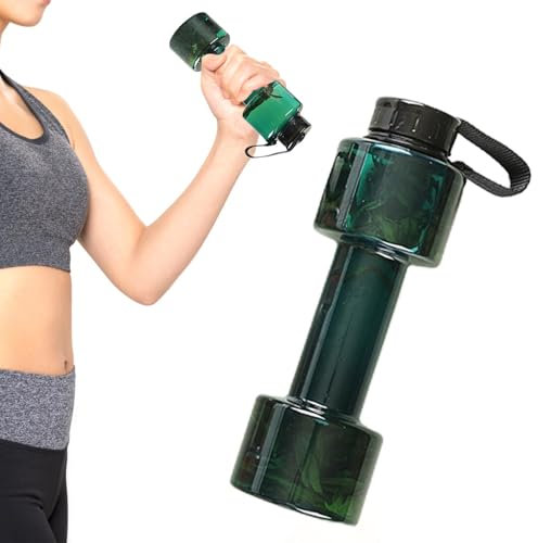 Botella De Agua En Forma De Pesa - Taza De Viaje Con Pesa, Botella De Pesa De Viaje | Botella De Agua Portátil Con Forma De Pesa De 700 Ml Para Camping, Ciclismo, Salón Deportivo