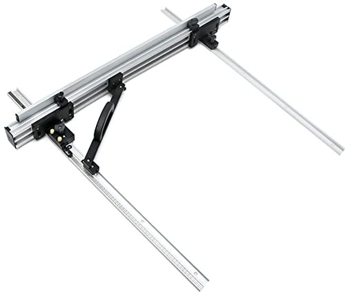 Rail Ruler Rail Saw Base Plate 800mm/1000mm - Table Saw Fence System for DIY Tools Made of Durable Smooth Plastic Aluminum