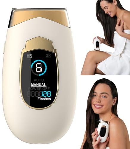Haarentferner IPL Pro 2.0,Intimbereich Schmerzlose Haarentfernung für Männer, Frauen, Gesicht, Achseln (Weiß)