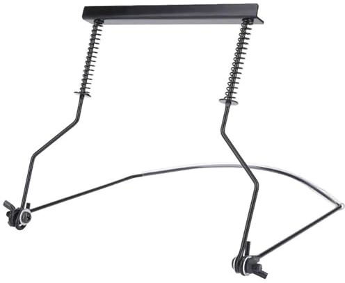 1 Stück Verstellbare Mundharmonika Metall, Mundharmonika-Halshalter, Mundharmonikaständer Metall, Verstellbare Mundharmonika-Klemme, Mundharmonika Halter, für Mundharmonika-Liebhaber (Schwarz)