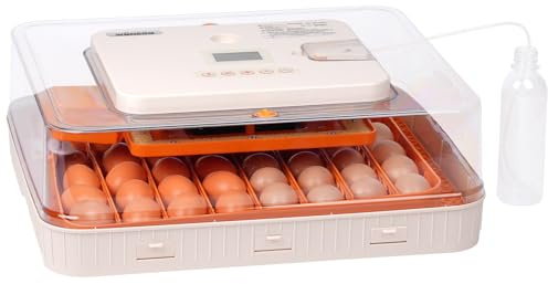 MUYIRTED Vollautomatischer Brutautomat 56 Stück Geflügel-Eier-Inkubator, Automatisches Wenden Von Eiern, Schlüpfen Von Hühnern, Enten, Wachteln, Tauben, Papageien