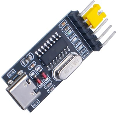 xiwai USB2.0 USB-C Typ-C Buchse auf TTL Konverter UART STC Modul Serieller Programmierer CH340G CH340 3,3V 5V Adapter Ersetzt PL-2303 Kompatibel mit Windows 7,8