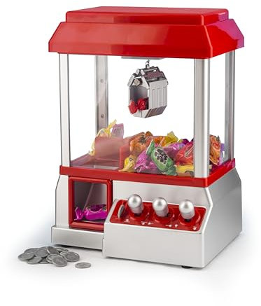 Aspect Candy Grabber Machine Fun Music Catching Candy Machine Plastic Refillable Candy Grabber Catcher with 20 Coins for Adult Kid