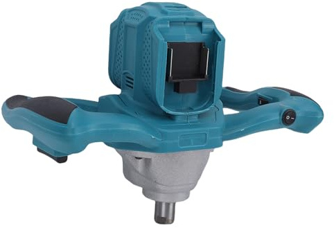 Luocute Electric Post Hole Digger with Adapter, 100-800RPM 6 Speed Adjustable 1200Nm Torsion Cordless Post Hole Digger Power Head for Digging Drilling Tree Planting